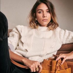 Sezane Gemma Jumper in Ecru